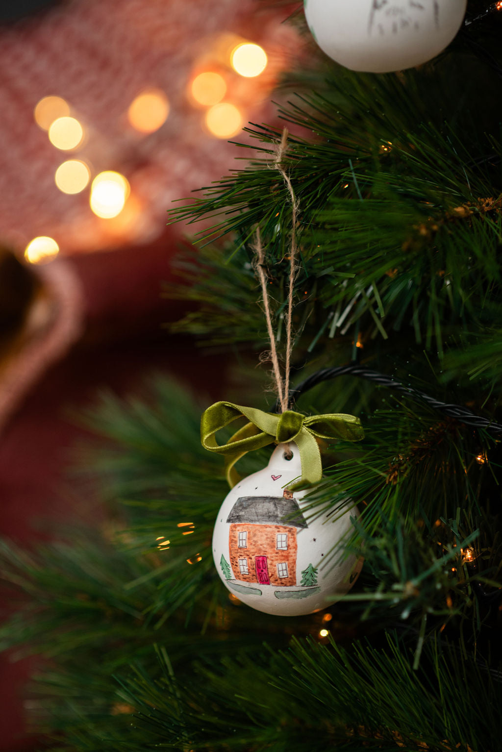 Personalised Hand Painted Christmas Bauble