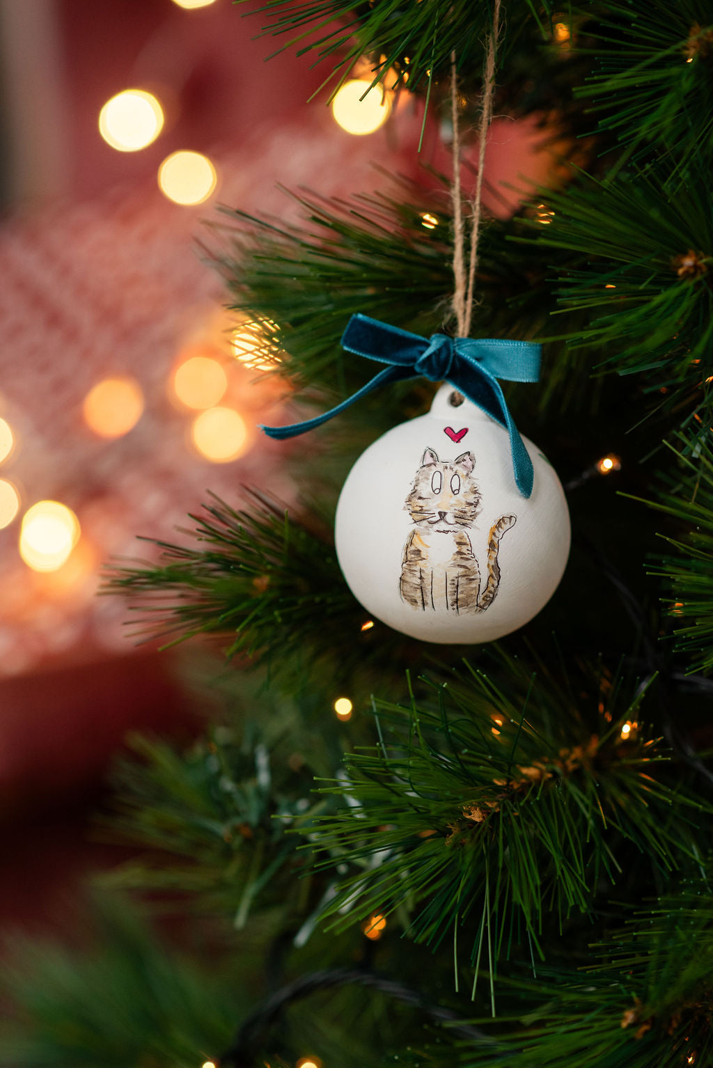 Personalised Hand Painted Christmas Bauble